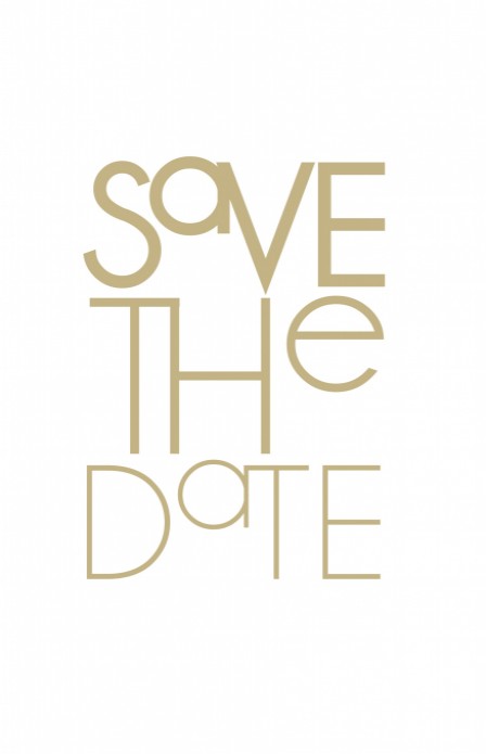 Save the date kaart staand