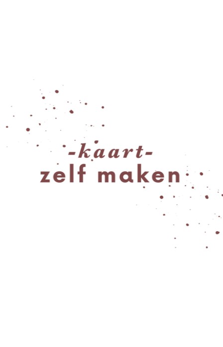 Kaart staand zelf maken
