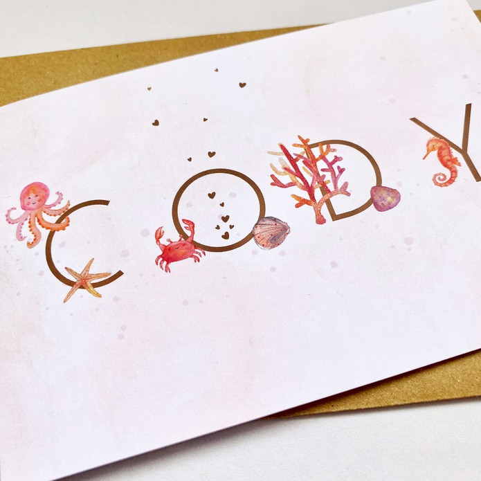 Geboortekaartje zeepaard