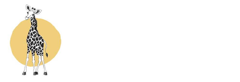 Adresetiket giraffe potlood