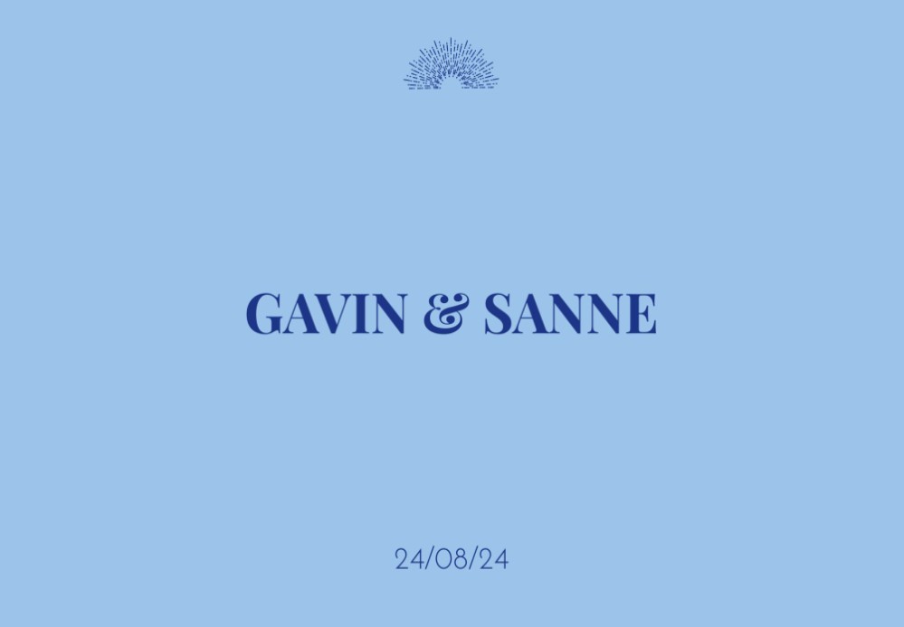 Bedankkaart bruiloft ton-sur-ton 15x10 enkel