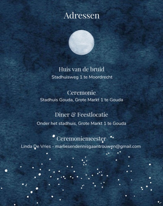 Bijkaart middel maan