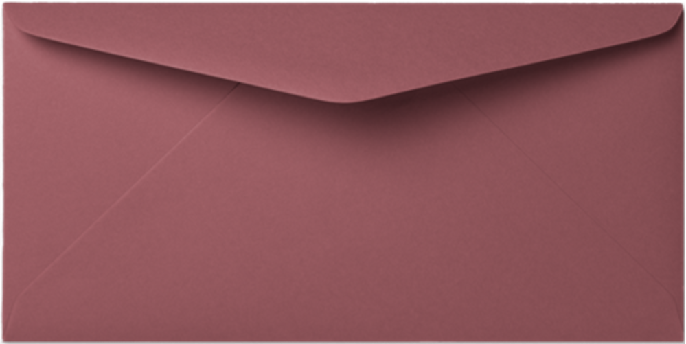 Envelop 11 x 22  cm framboos