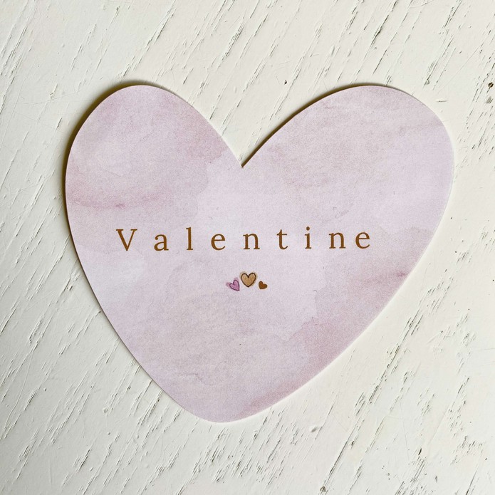 Geboortekaartje hart vorm