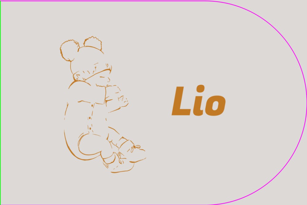 Geboortekaartje glimmende lijnen