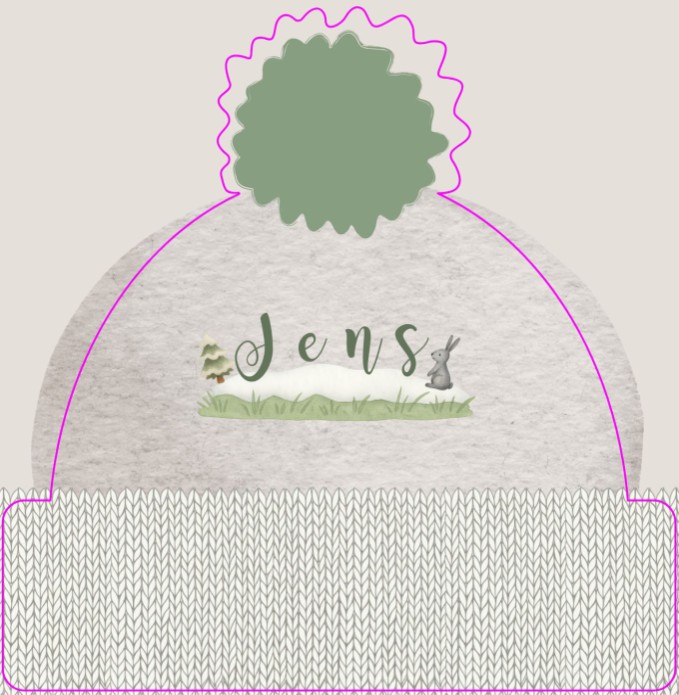 Geboortekaartje muts