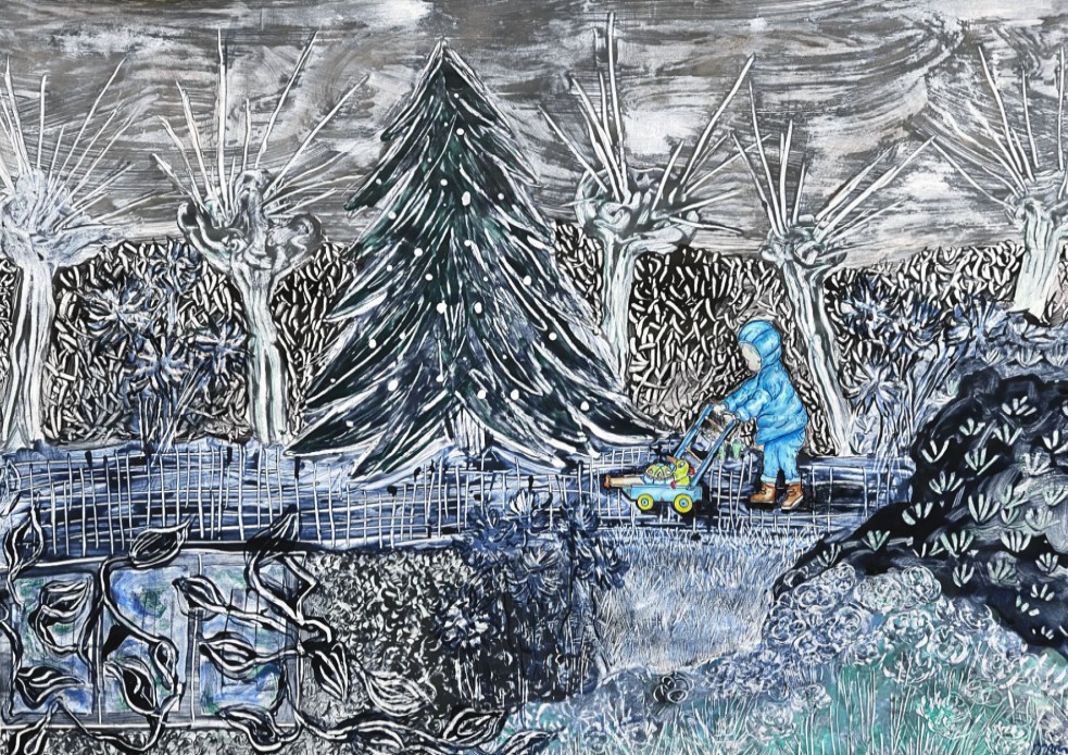 Geboortekaartje jongen winter sneeuw