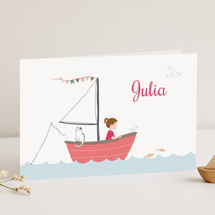 Geboortekaartje bootje