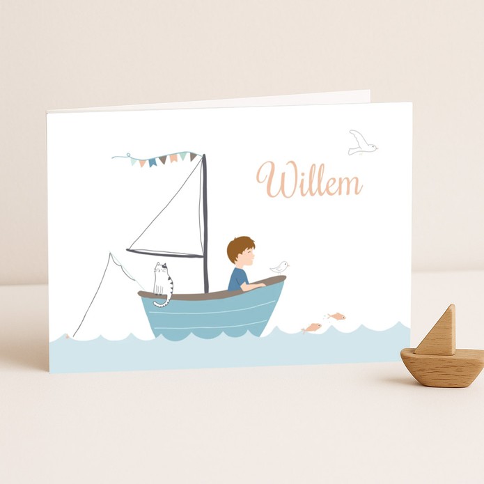 Geboortekaartje boot