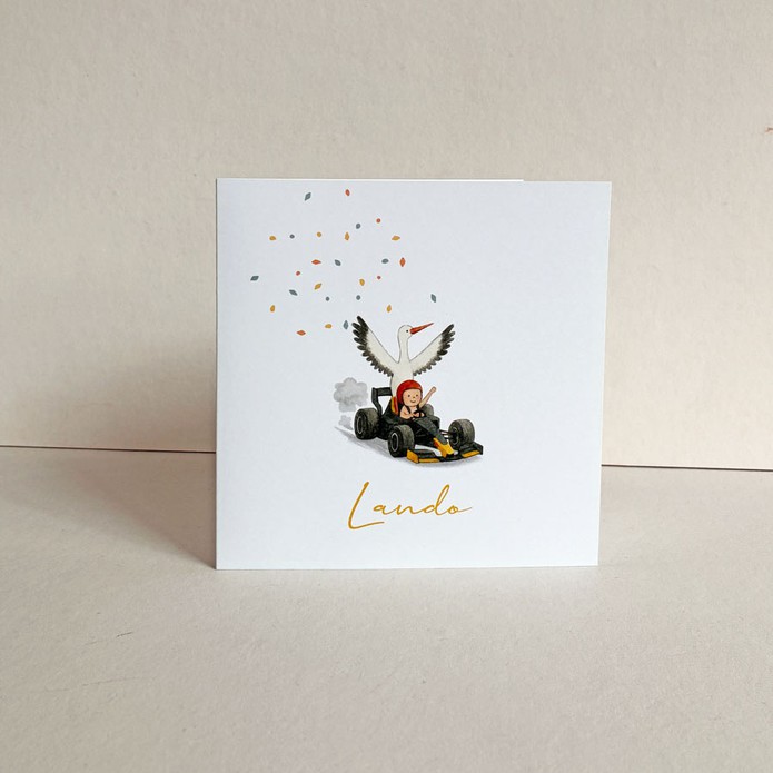 Geboortekaartje formule 1