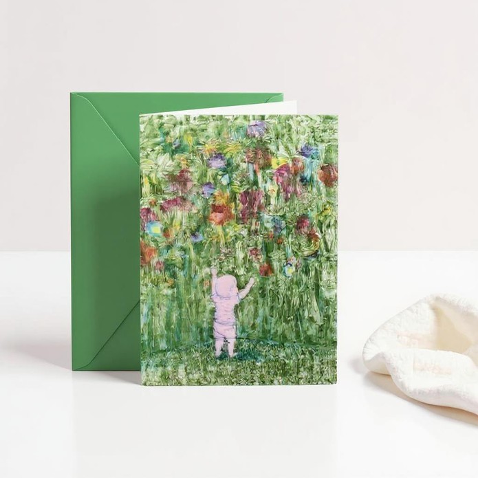 Geboortekaartje bloementuin