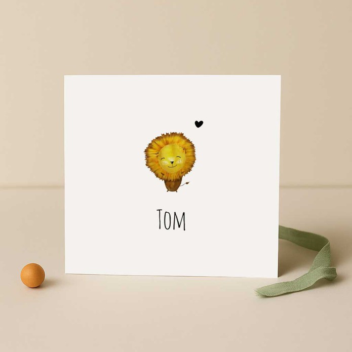 Geboortekaartje leeuw