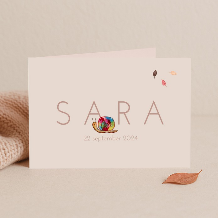 Geboortekaartje slak