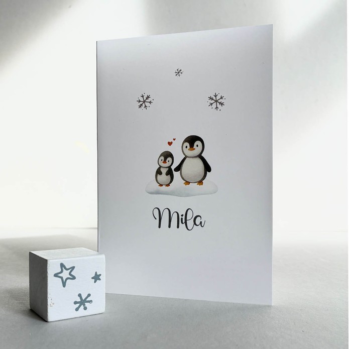 Geboortekaartje pinguin