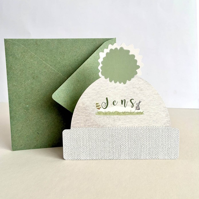 Geboortekaartje muts