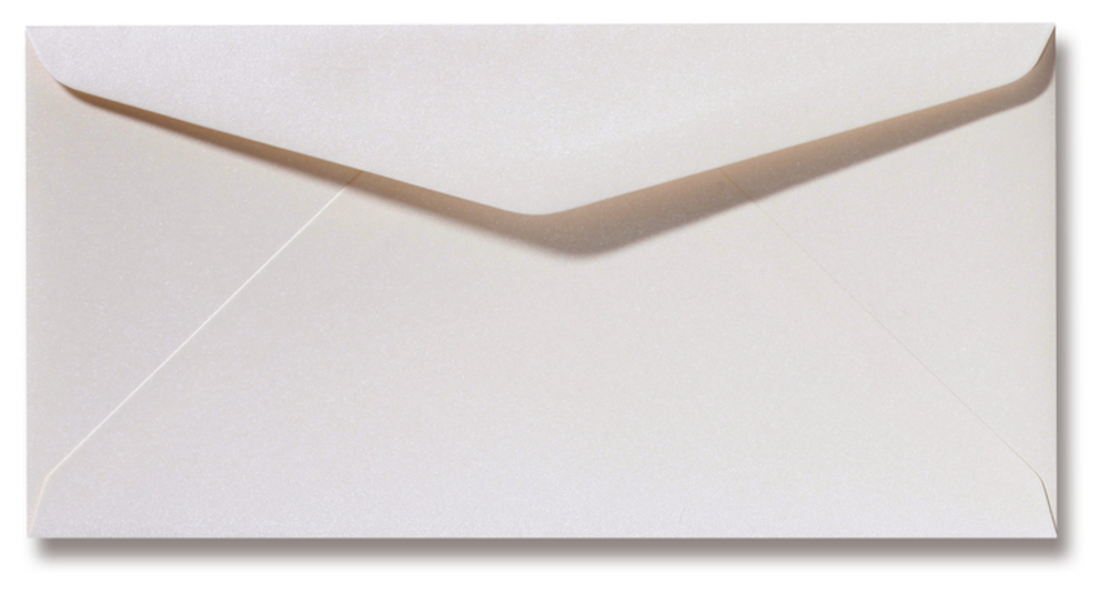 Envelop 11x22 metallic ivory - op bestelling