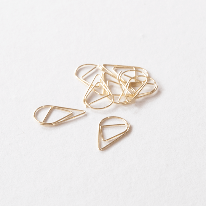 Paperclip Druppel - goud