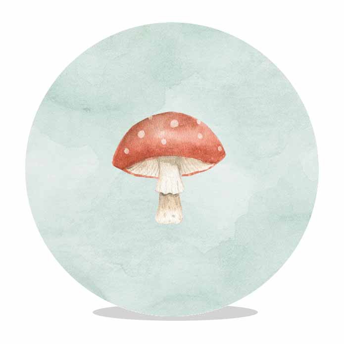 Sluitsticker Paddestoel