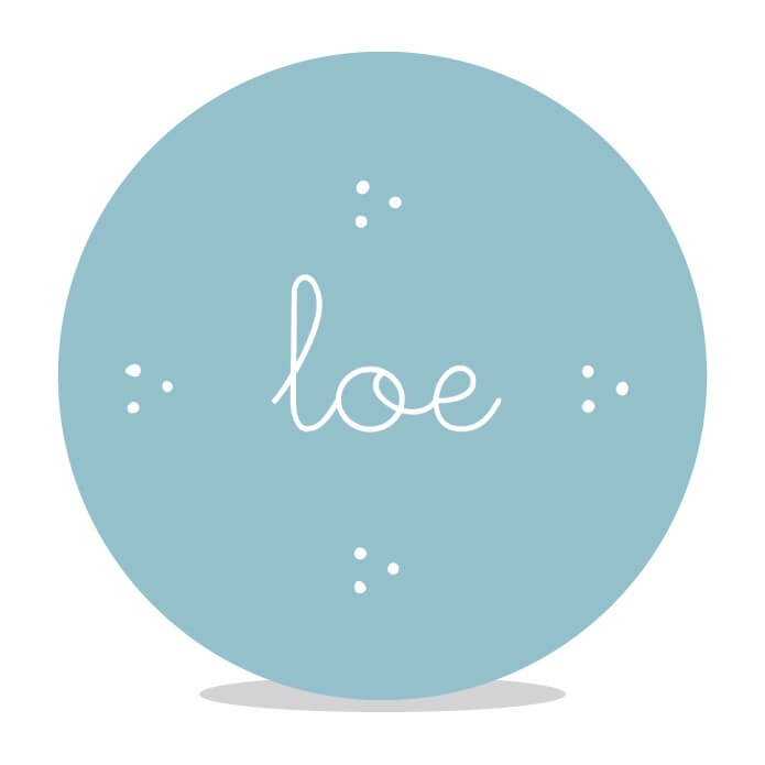 Sluitsticker stippenpatroon