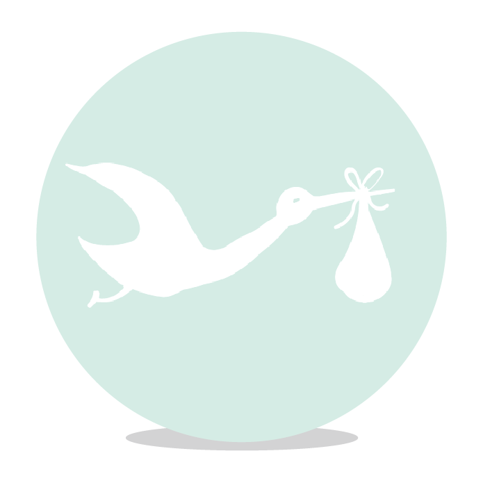 Sluitsticker Ooievaar