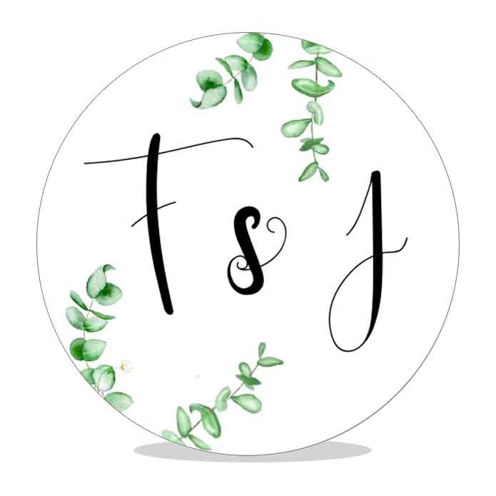 Sluitsticker Initialen