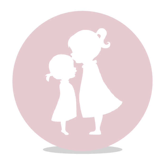 Sluitsticker zusjes DIY