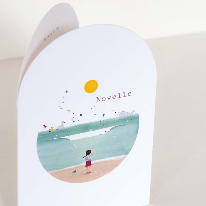 Geboortekaartje strand