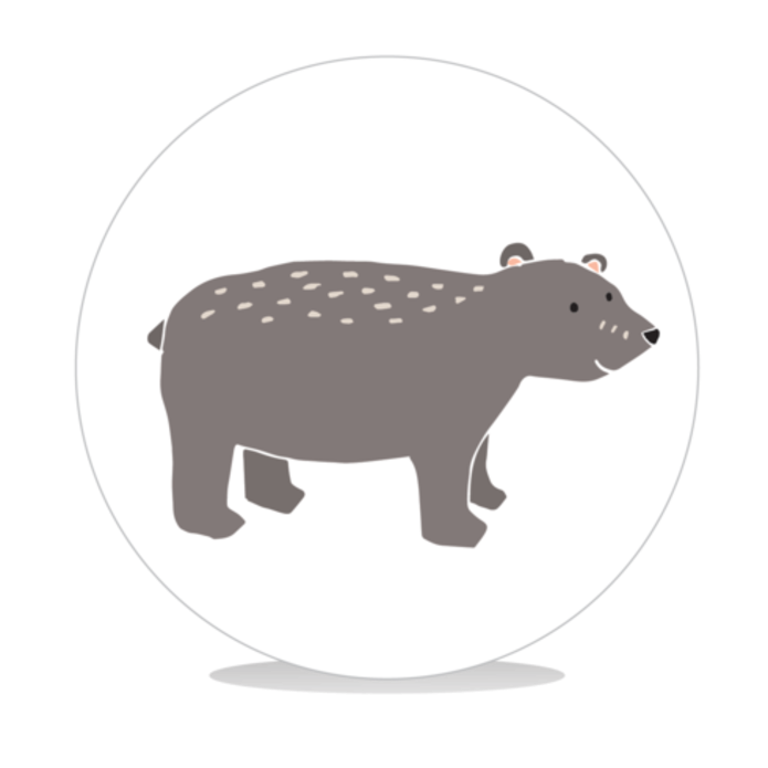 Sluitsticker Woodland beer 2 - DIY